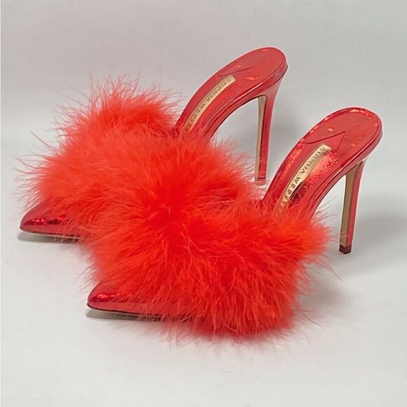 Sophia Webster Delicia Marabou Mules size 38 - Picture 3 of 12